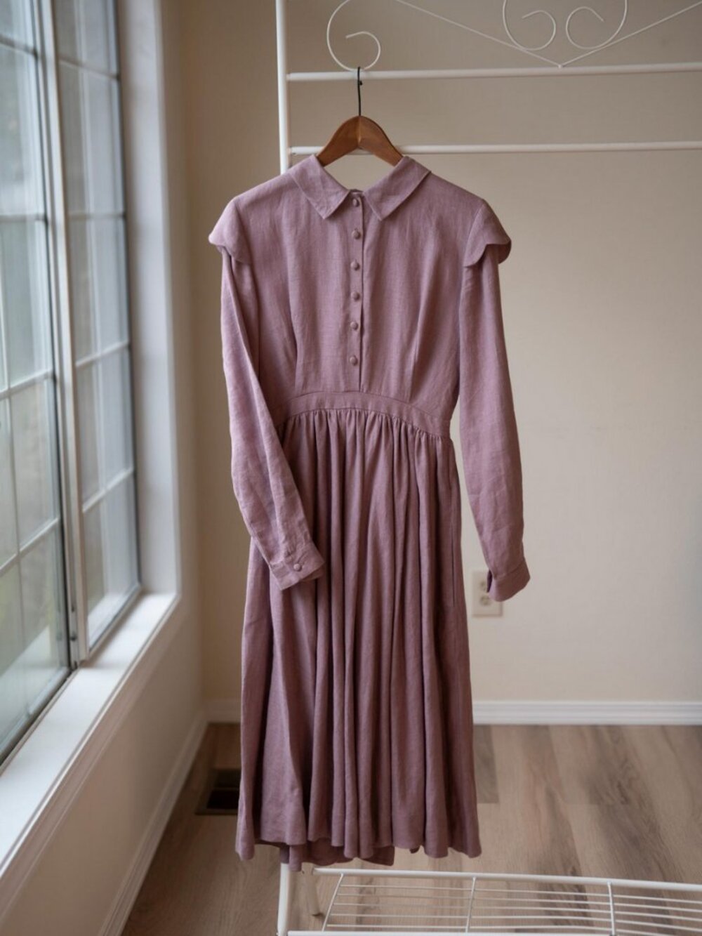 Jo Dress With Long Sleeves in Lilac